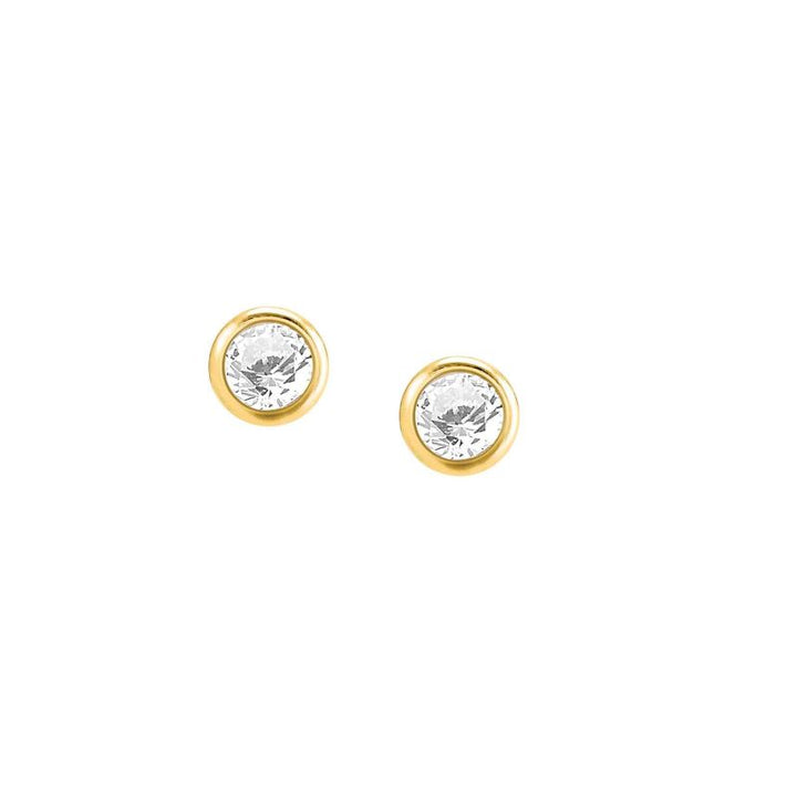 Nomination Gold Bella Cubic Zirconia Stud Earrings