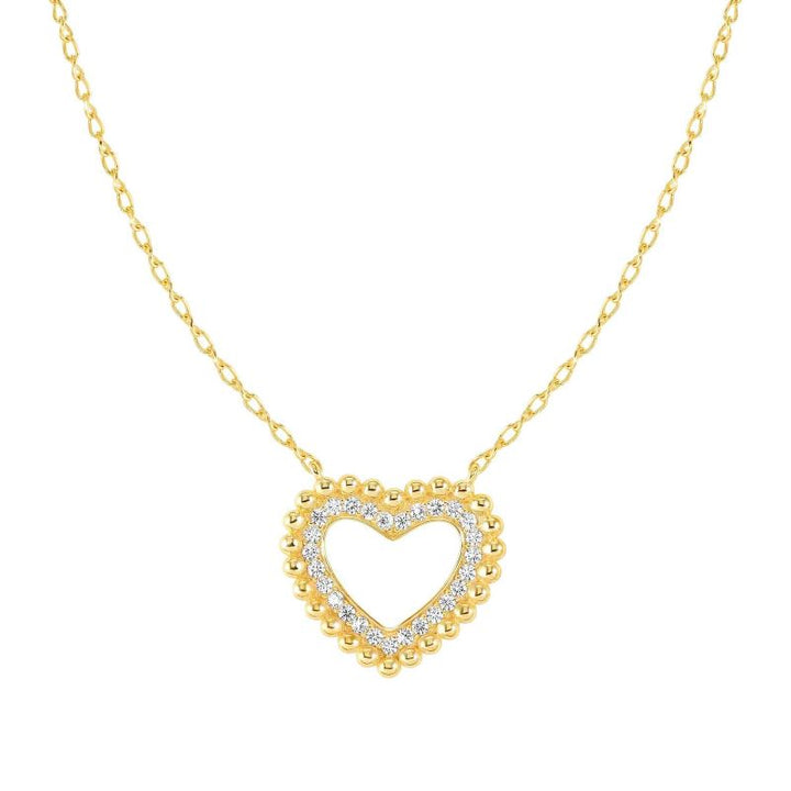 Nomination Gold Lovecloud Cubic Zirconia Heart Necklace