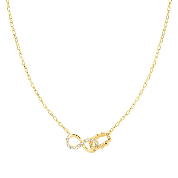 Nomination Gold Lovecloud Cubic Zirconia Infinity Necklace