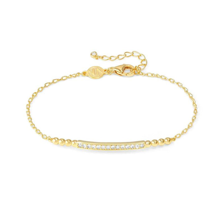 Nomination Gold Lovecloud Stone Set Bar Bracelet