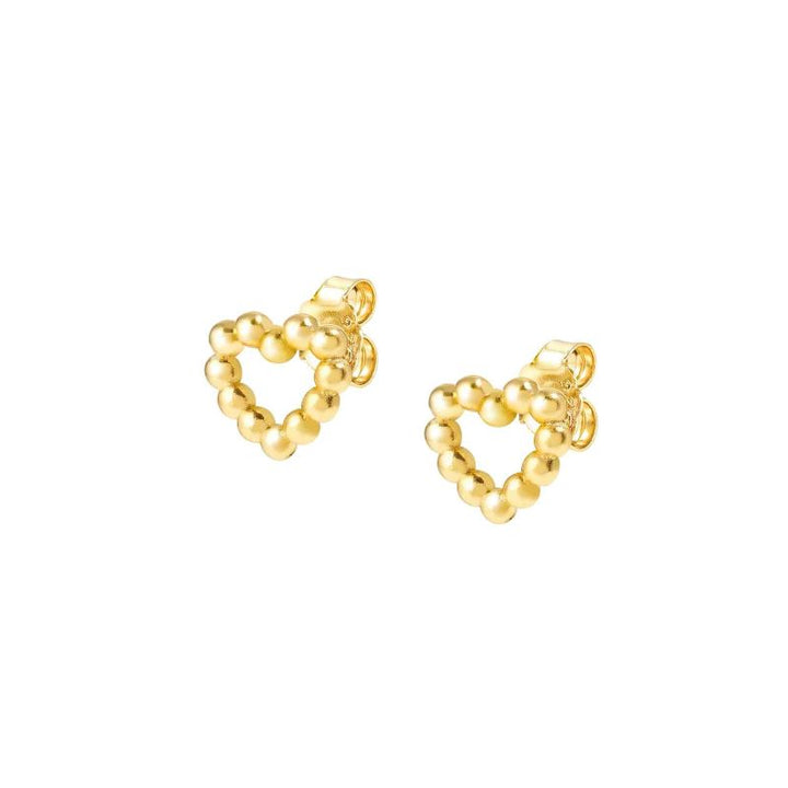 Nomination Gold Open Heart Stud Earrings