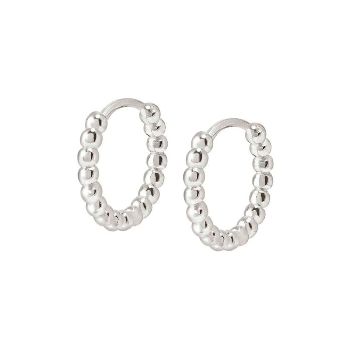 Nomination Silver Lovecloud Circle Hoop Earrings