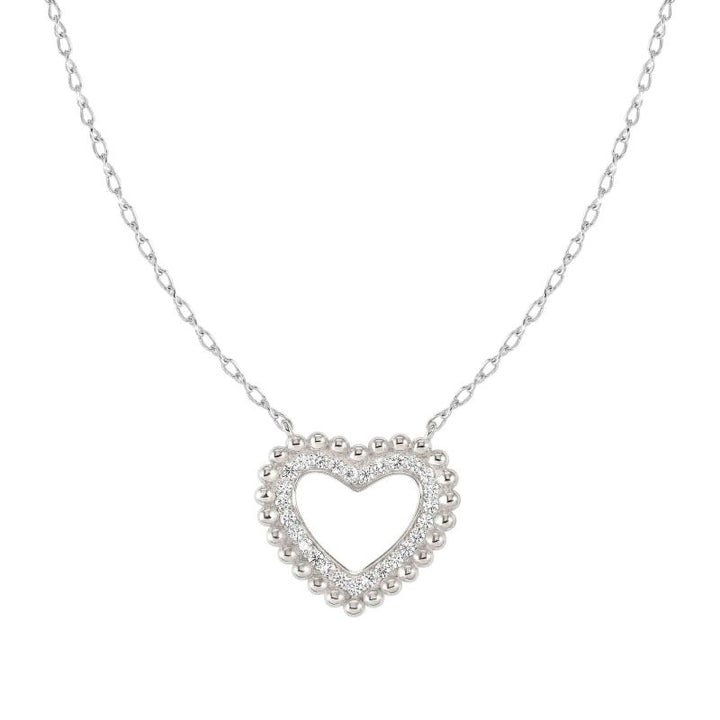 Nomination Silver Lovecloud Cubic Zirconia Heart Necklace