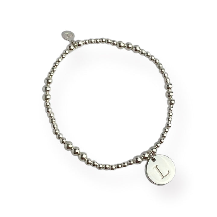 ol&co Silver Initials A-Z Bracelet