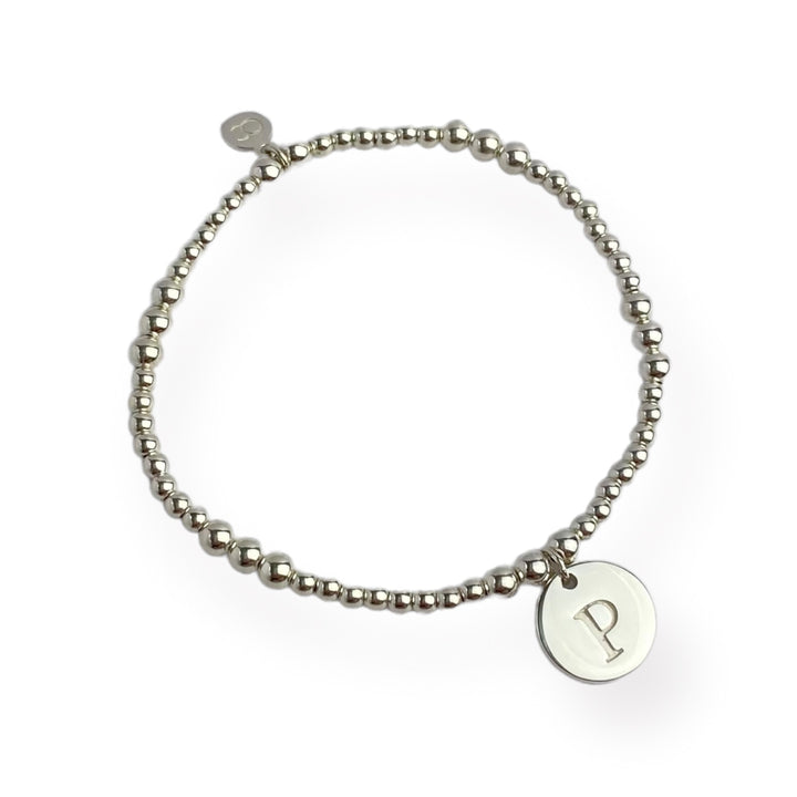 ol&co Silver Initials A-Z Bracelet