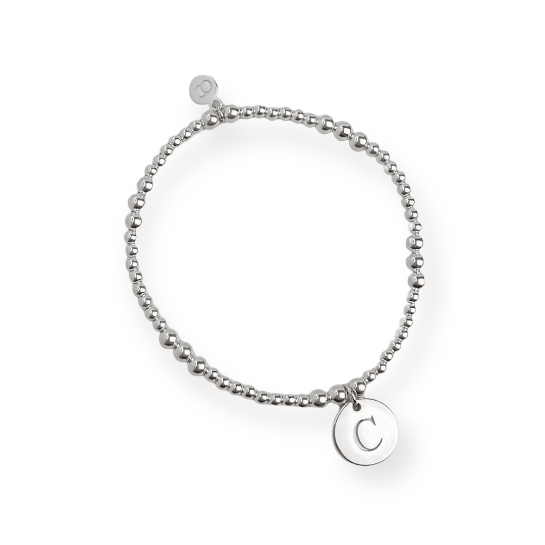 ol&co Silver Initials A-Z Bracelet