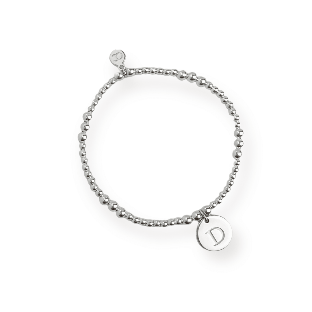 ol&co Silver Initials A-Z Bracelet