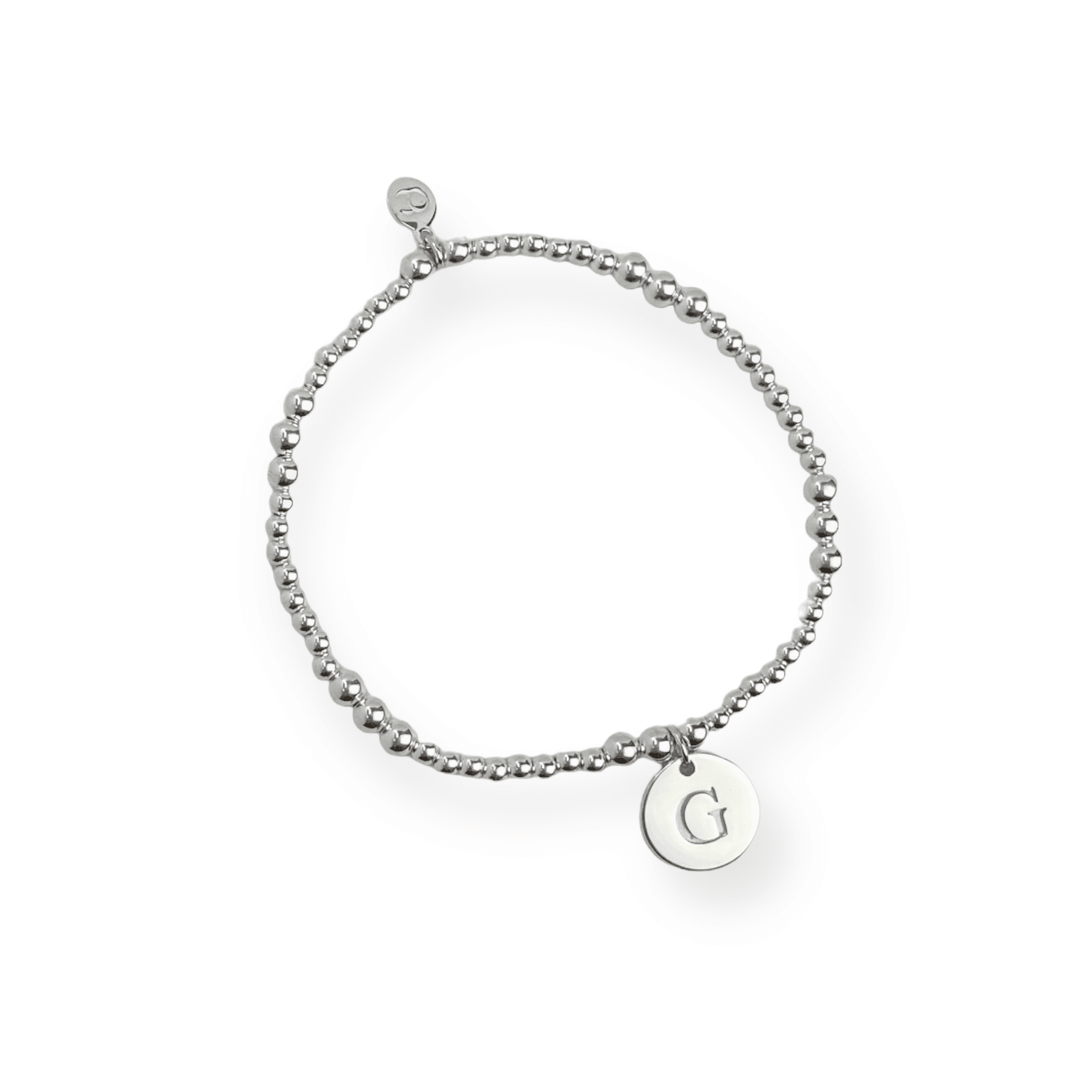 ol&co Silver Initials A-Z Bracelet