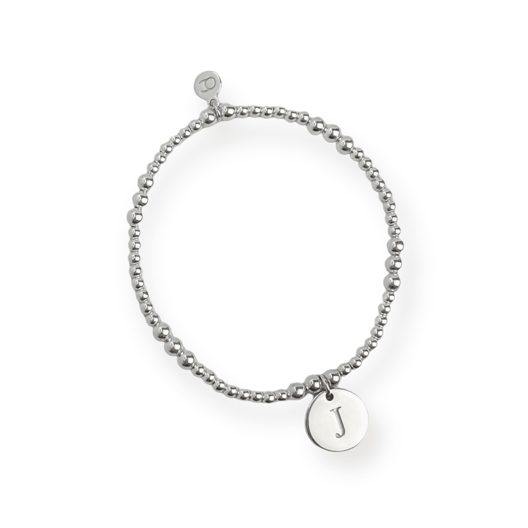 ol&co Silver Initials A-Z Bracelet