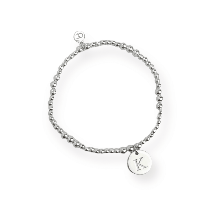 ol&co Silver Initials A-Z Bracelet