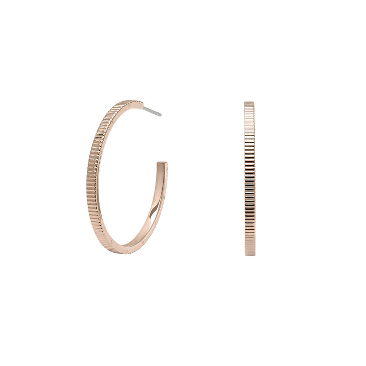 Olivia Burton Rose Gold Classic Linear Hoop Earring