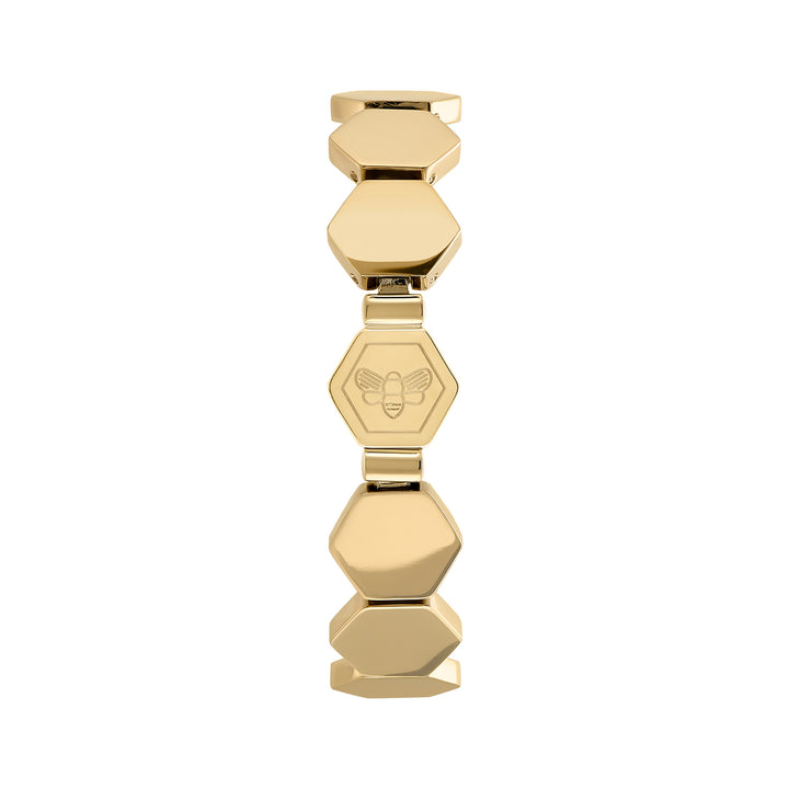 Olivia Burton Gold Honeycomb Slim Cuff Bracelet