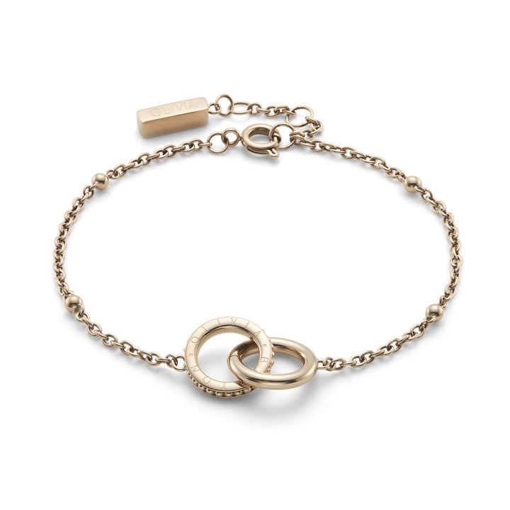 Olivia Burton Amity Interlock Rose Gold Bracelet