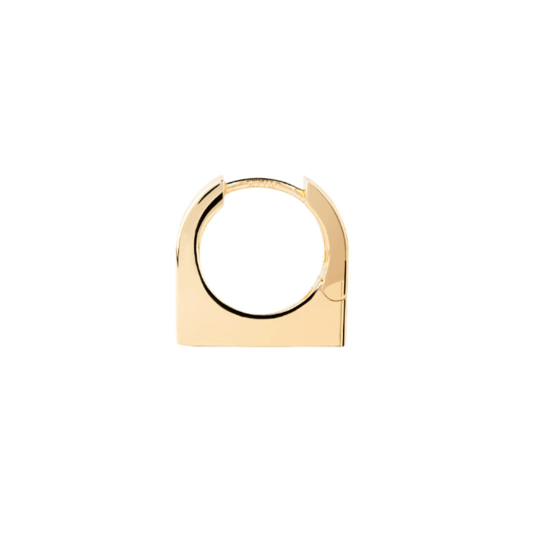 PDPAOLA Gold New York Single Hoop Earring