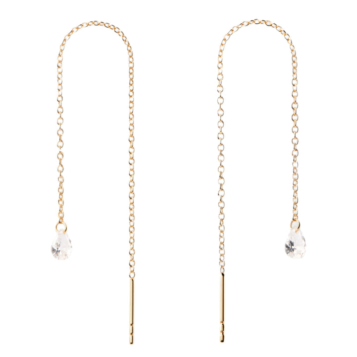 PDPAOLA Gold Waterfall Drop Earrings