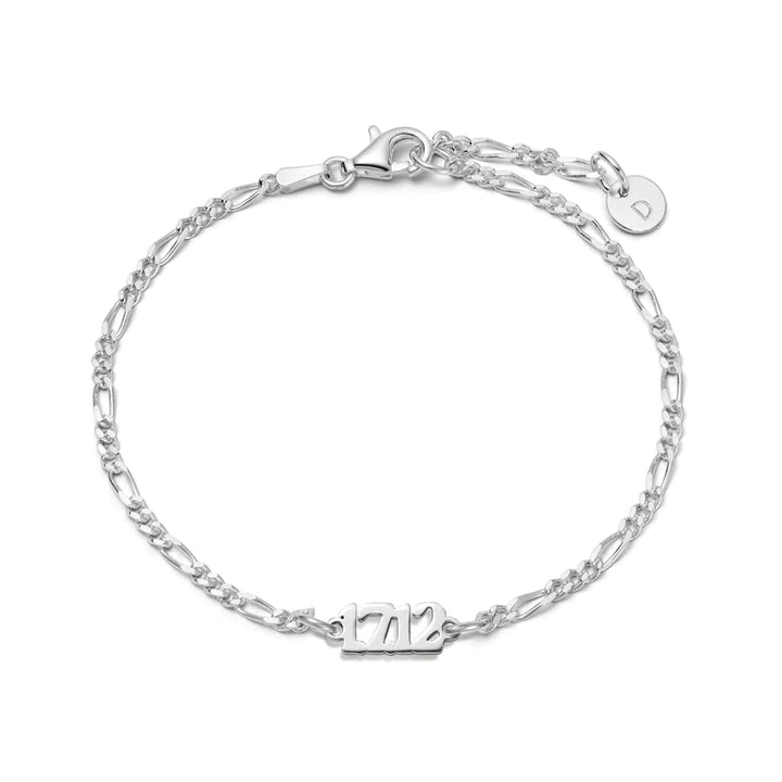 Daisy London Silver Personalised Date Bracelet