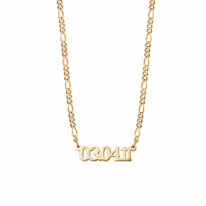 Daisy London Gold Personalised Date Necklace