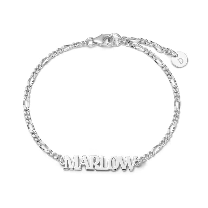 Daisy London Silver Personalised Name Bracelet