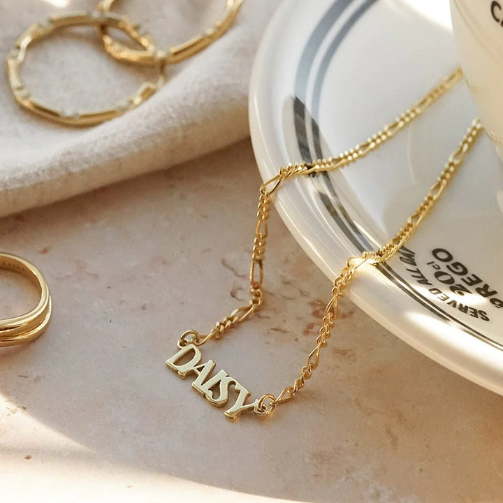 Daisy London Gold Personalised Name Necklace