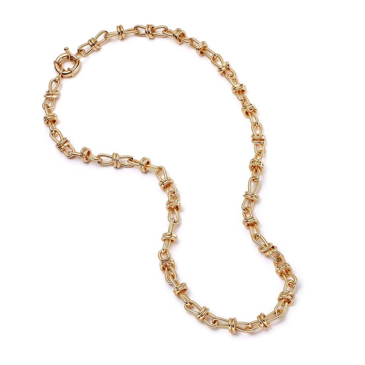 Daisy London Gold Polly Knot Chain Necklace