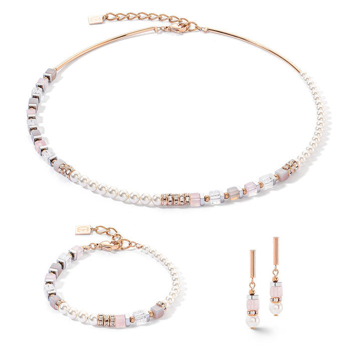 Coeur De Lion Precious Fusion Offset Bracelet Rose Gold-Ice Pink