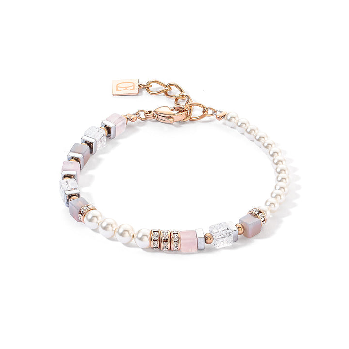 Coeur De Lion Precious Fusion Offset Bracelet Rose Gold-Ice Pink