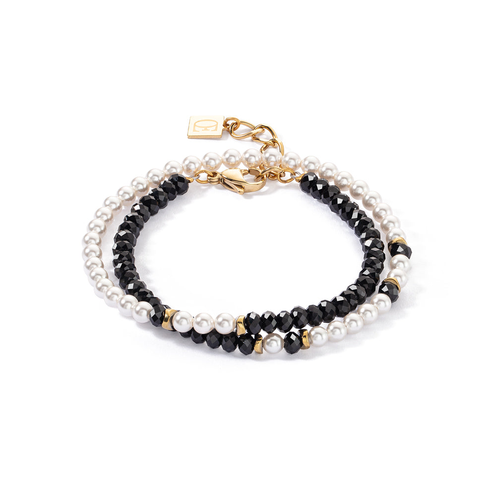 Coeur De Lion Princess Pearls Trinity Bracelet Gold