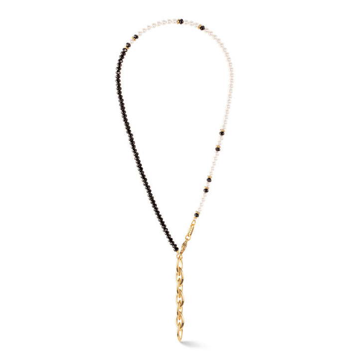 Coeur De Lion Princess Pearls Trinity Necklace Gold