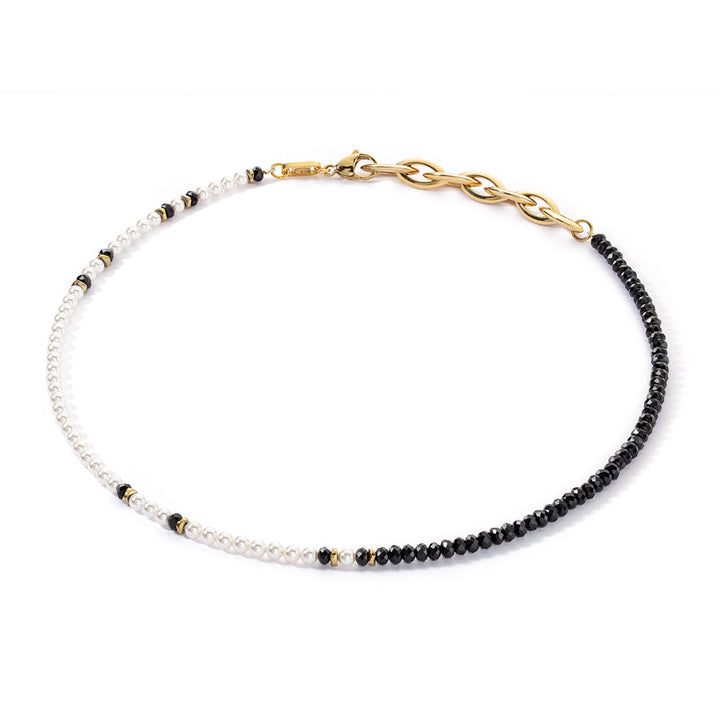 Coeur De Lion Princess Pearls Trinity Necklace Gold