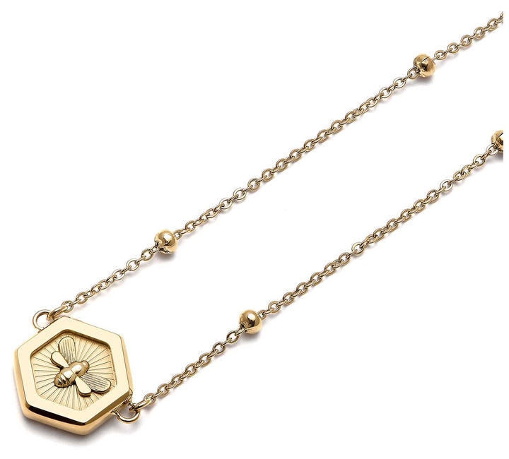 Olivia Burton Gold Minima Bee Pendant Necklace