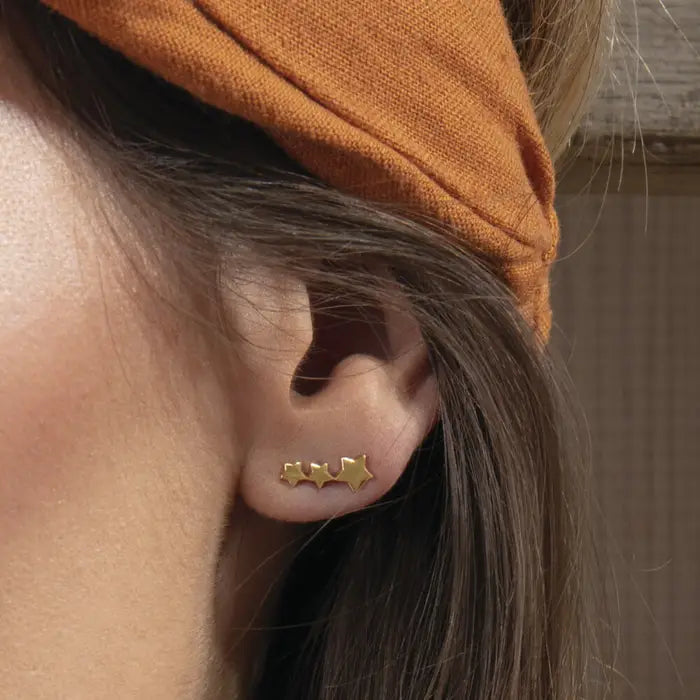 ChloBo Gold Shooting Star Earrings