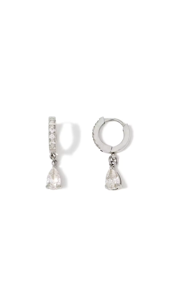 Mococo Essentials Silver Droplet Earrings