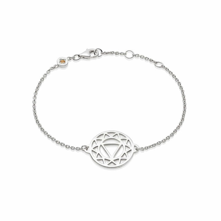 Daisy London Silver Solar Plexus Chakra Chain Bracelet