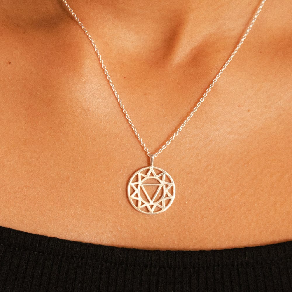 Daisy London Silver Solar Plexus Chakra Necklace