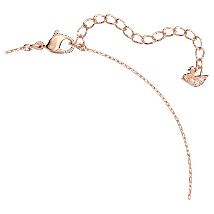 Swarovski Rose Gold Stilla Square Cut Necklace