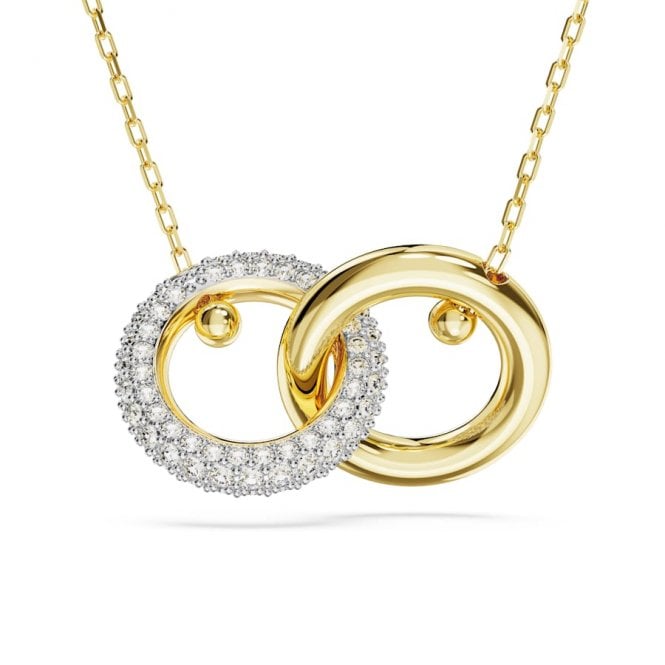 Swarovski Gold Dextera Interlocking Necklace