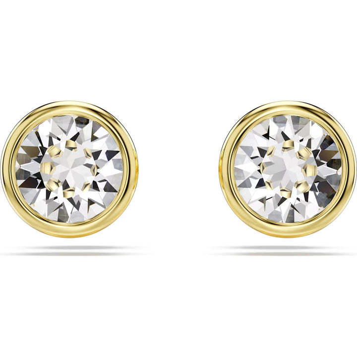 Swarovski Gold Imber Round Cut Stud Earrings