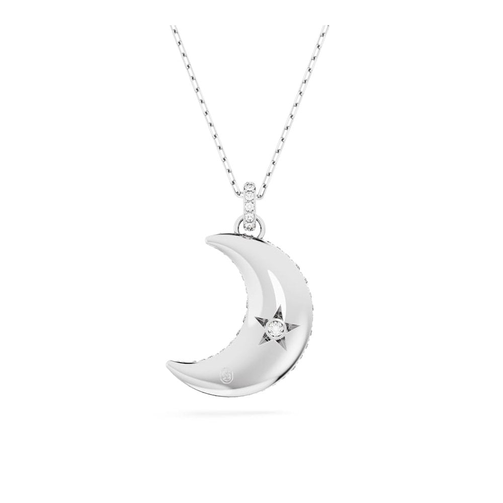 Swarovski Silver Sublima Moon Necklace