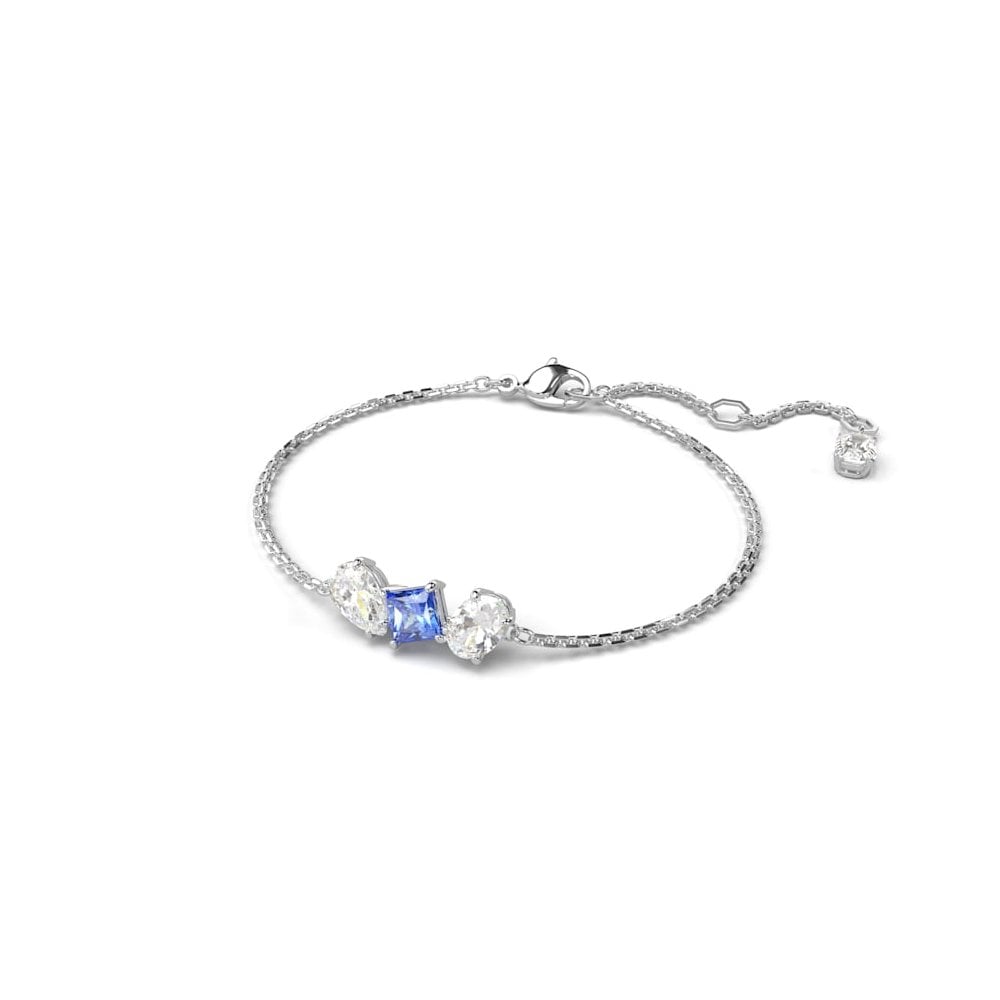 Swarovski Silver Mesmera Mixed Cuts Blue Bracelet