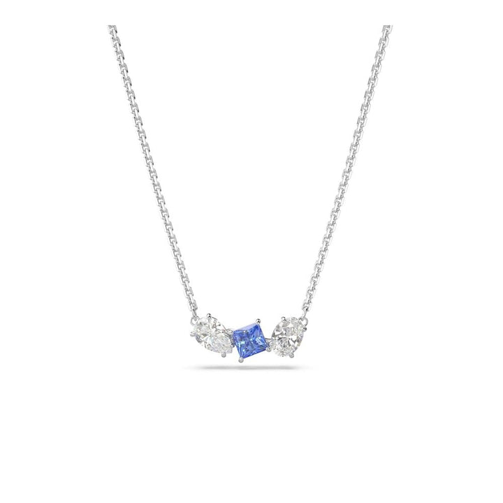 Swarovski Silver Mesmera Blue Necklace