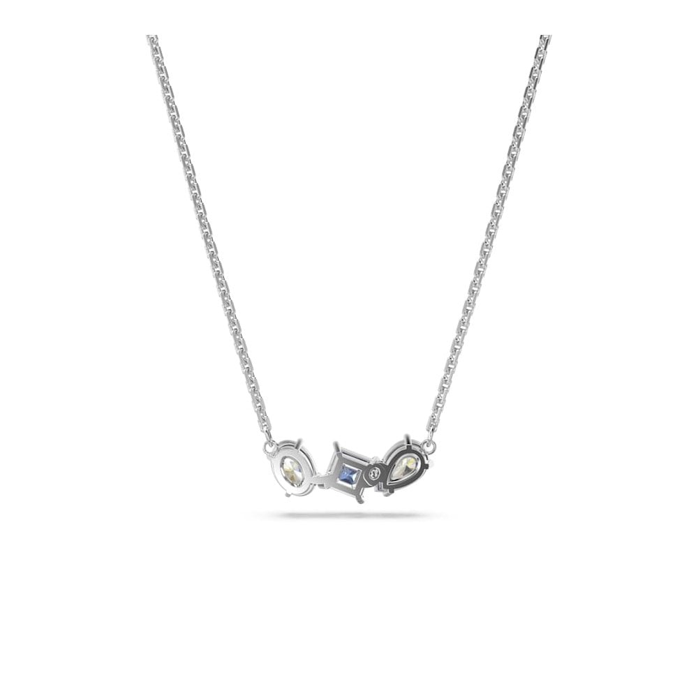 Swarovski Silver Mesmera Blue Necklace