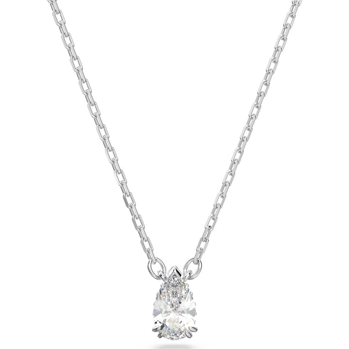 Swarovski Silver Stilla Pear Cut Pendant Necklace