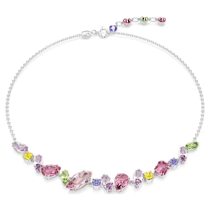 Swarovski Silver Gema Multicoloured Necklace