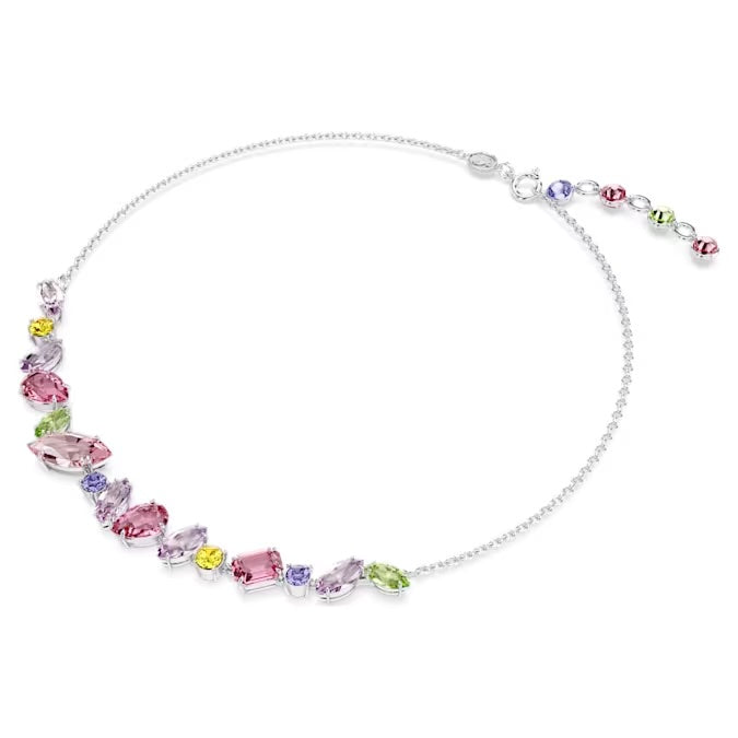 Swarovski Silver Gema Multicoloured Necklace