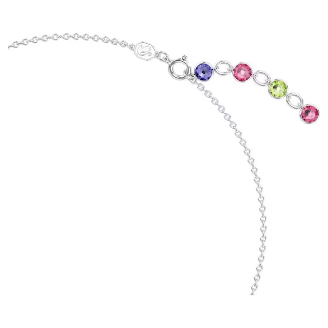 Swarovski Silver Gema Multicoloured Necklace