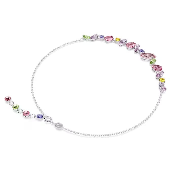 Swarovski Silver Gema Multicoloured Necklace