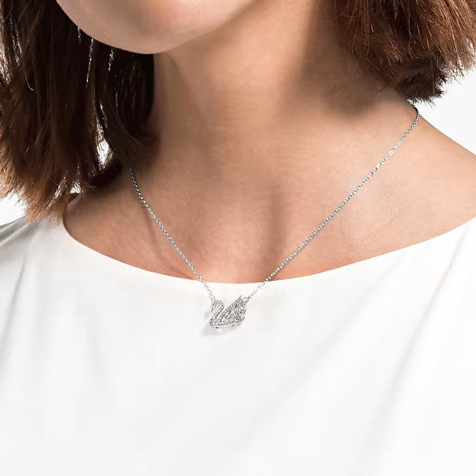 Swarovski Silver Dancing Swan Necklace