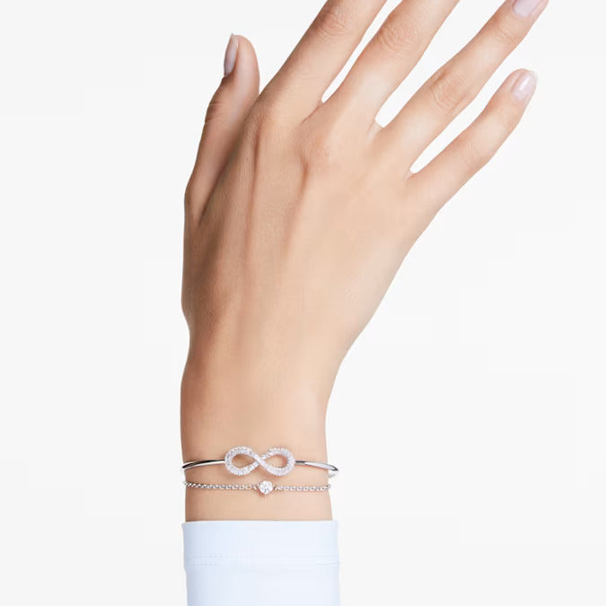 Swarovski Silver Hyperbola Infinity Bangle