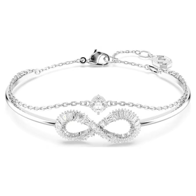 Swarovski Silver Hyperbola Infinity Bangle