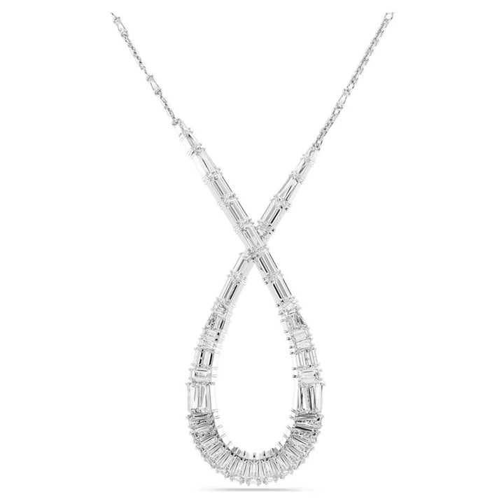 Swarovski Silver Hyperbola Infinity Mixed Cuts Necklace